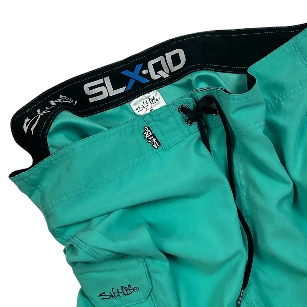 SH594 Mens Salt Life SLX-QD Live Salty Beach Board Shorts 32